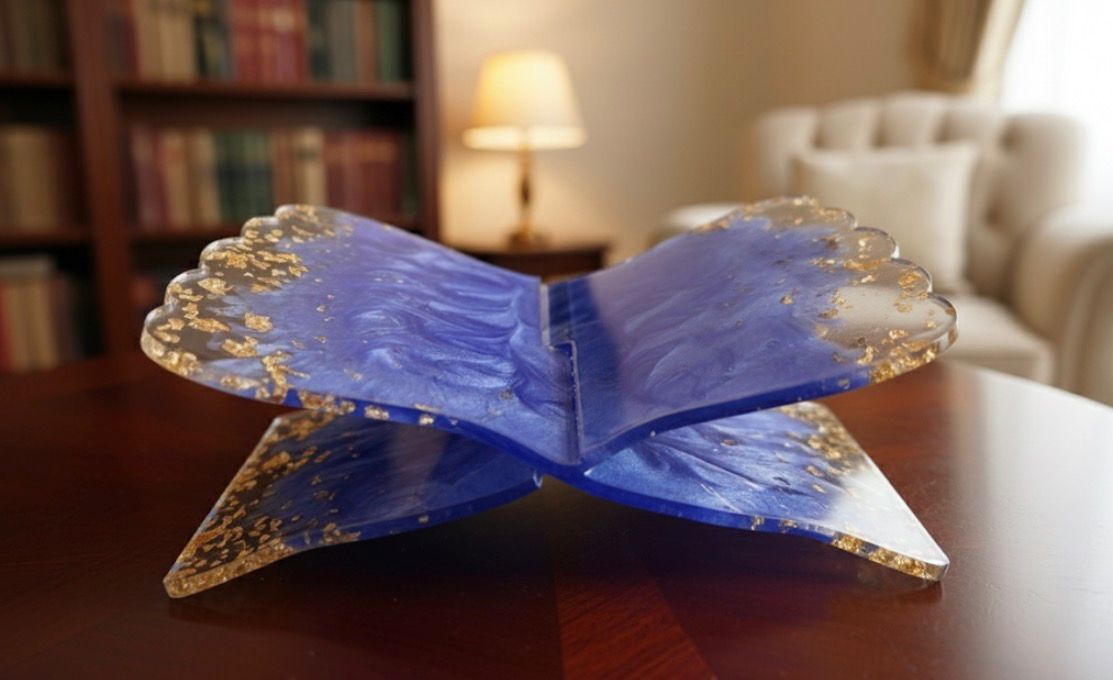 Purple Golden Resin Rehal